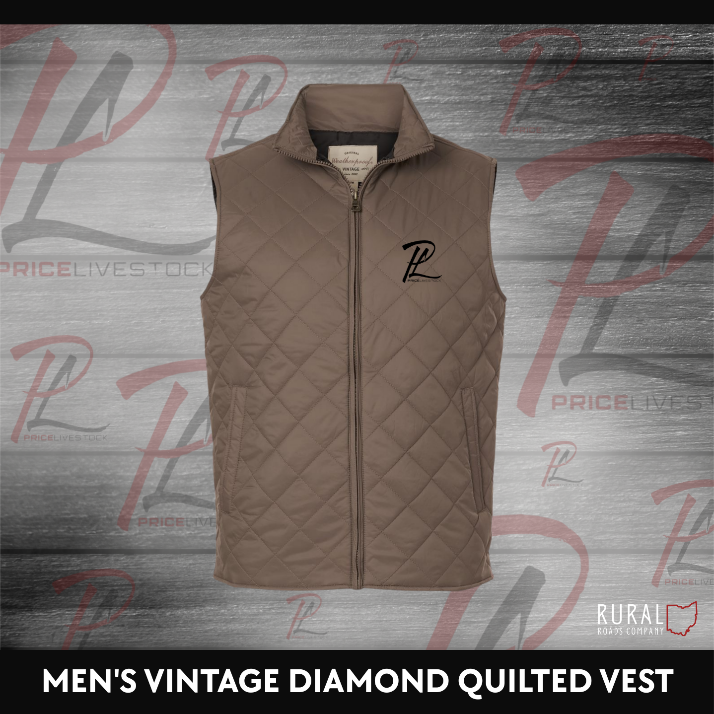 Men’s Quilted Vest (Embroidered)