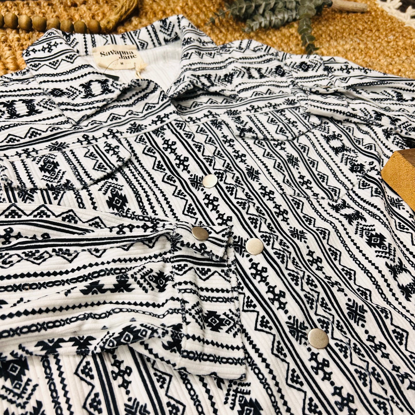 Black & White Savannah Jane Shacket