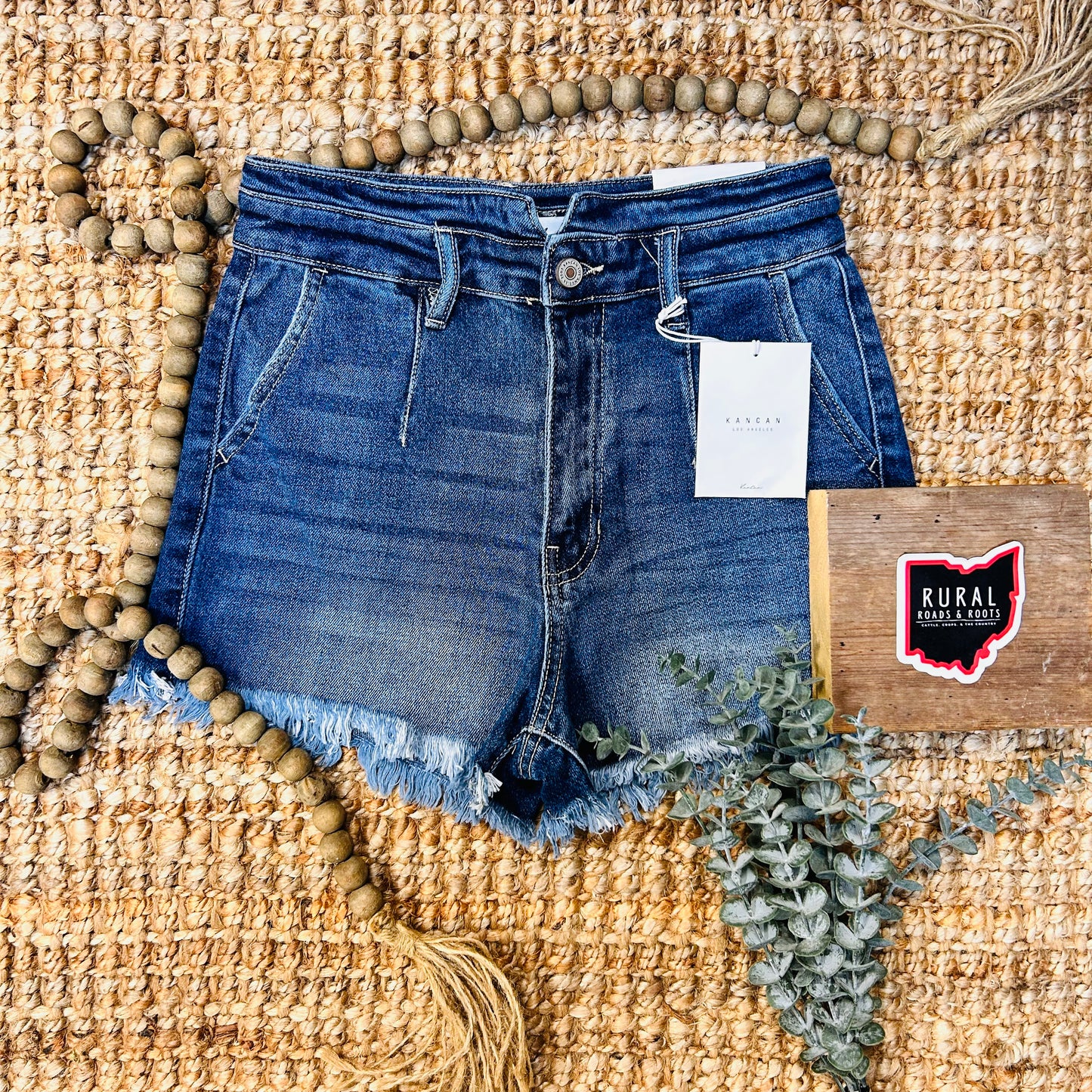 KanCan Dark Wash Jean Short