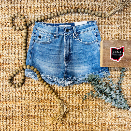 KanCan Medium Wash Jean Short