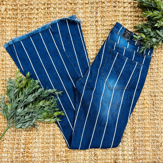 Grace In LA Stripe Flares