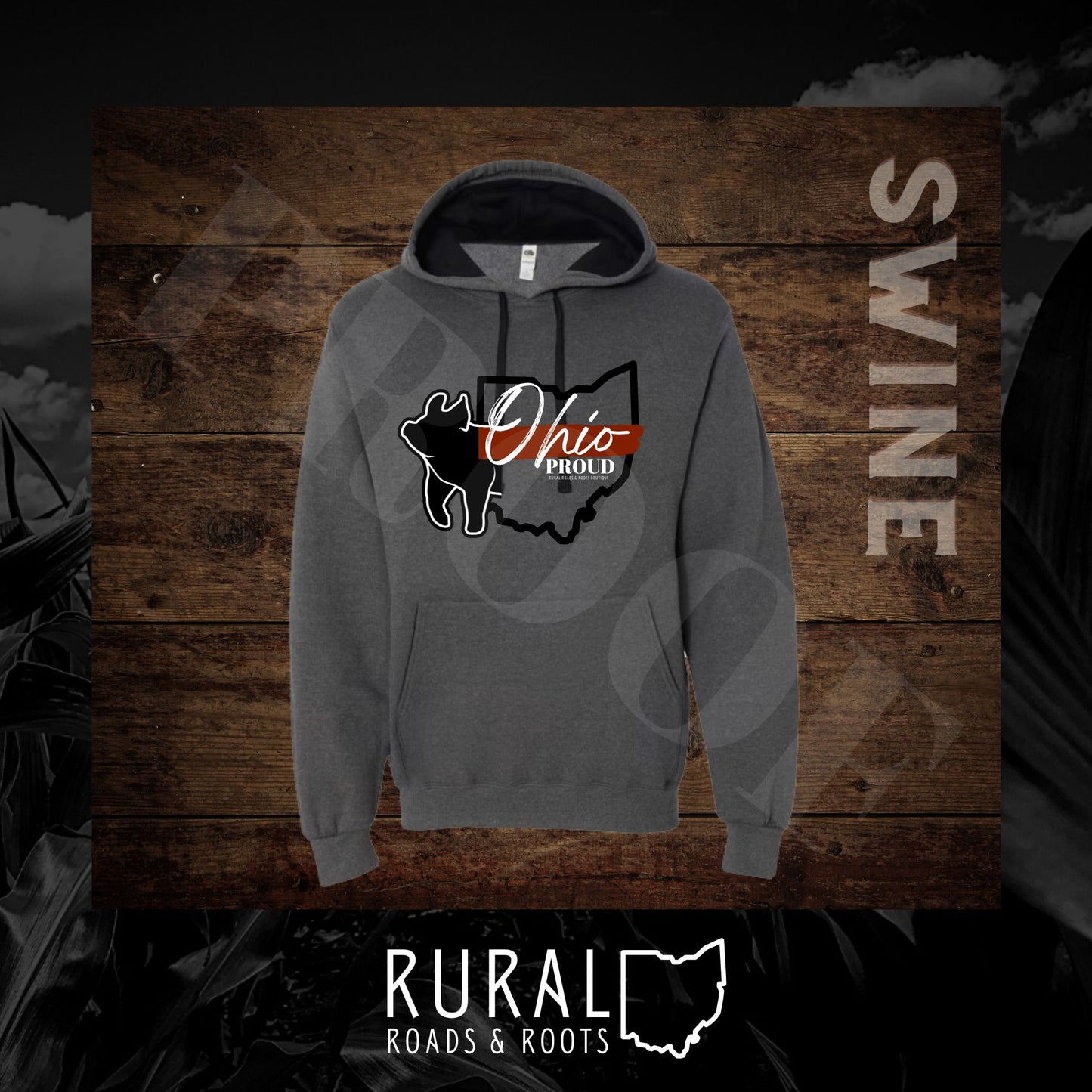Ohio Proud "Swine" Hooded Sweatshirt