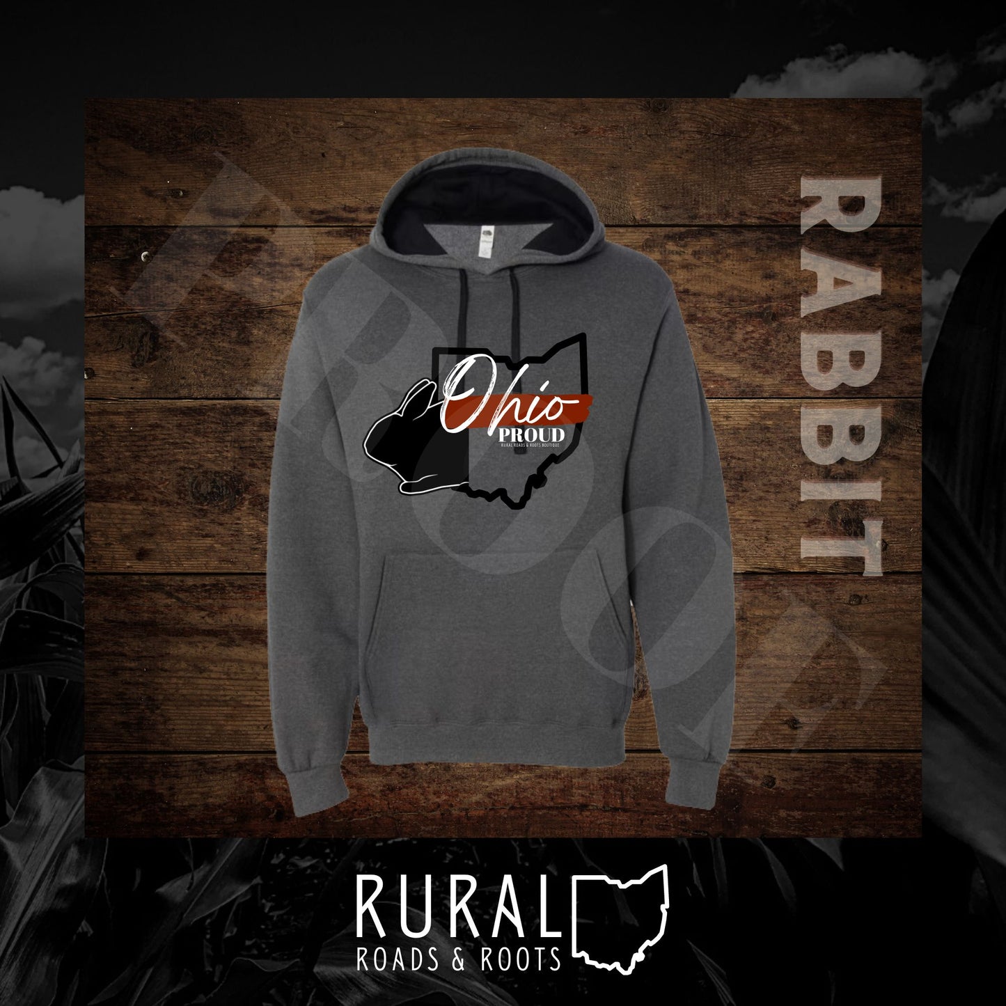 Ohio Proud "Rabbit" Hooded Sweatshirt