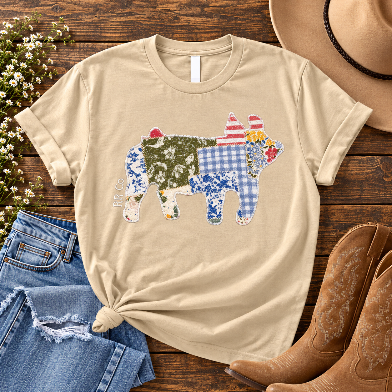 Quilted Pig Graphic Tee